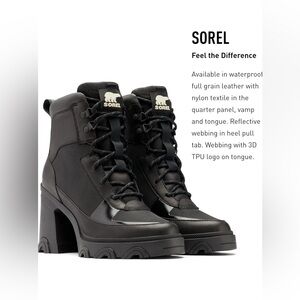 NEW Sorel Women's Brex Heel Lace Boot 10.5